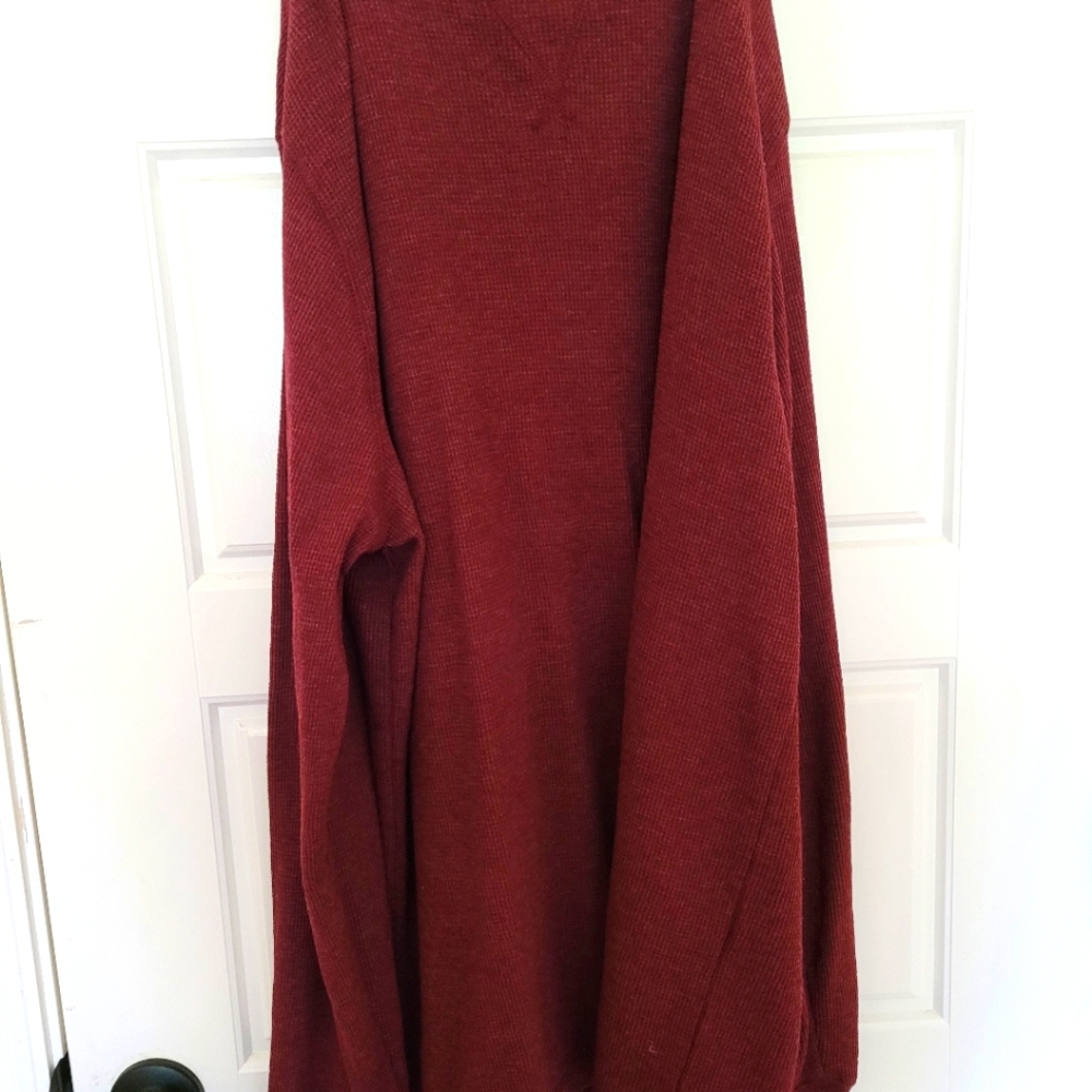 Men's Long Sleeve Red Shirt